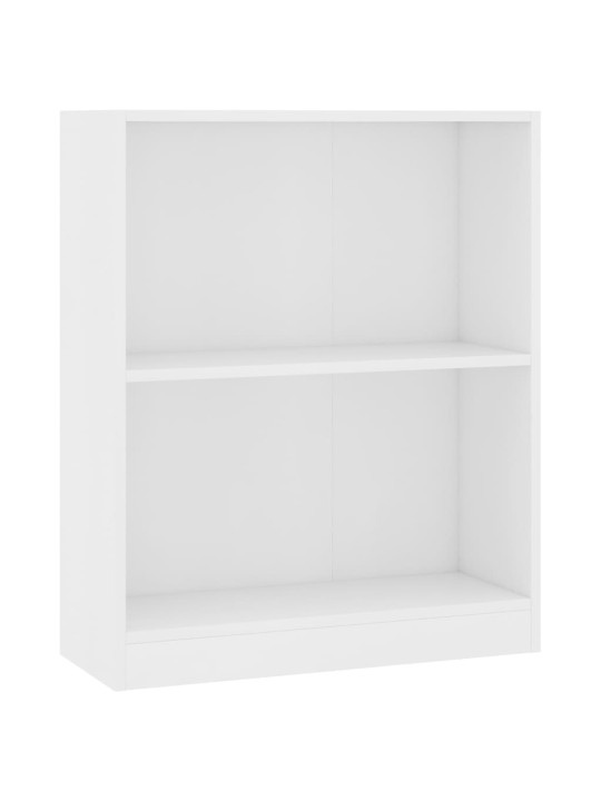 Knihovna bílá 60 x 24 x 76 cm kompozitní dřevo
