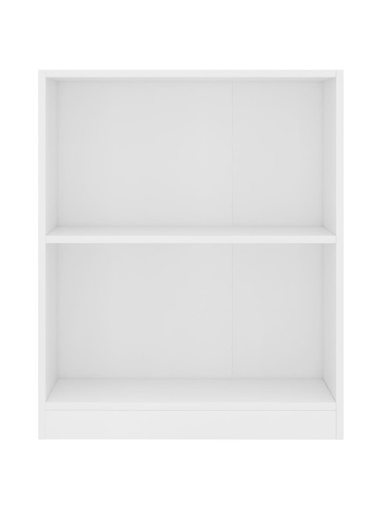 Knihovna bílá 60 x 24 x 76 cm kompozitní dřevo