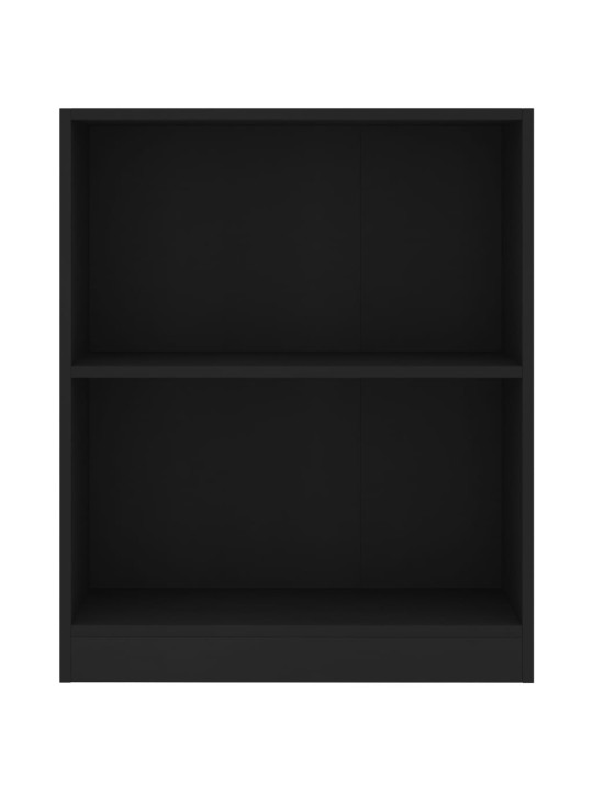 Knihovna černá 60 x 24 x 76 cm kompozitní dřevo