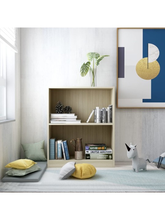 Knihovna sonoma dub 60 x 24 x 76 cm kompozitní dřevo
