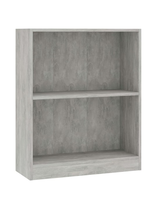 Knihovna betonově šedá 60 x 24 x 76 cm kompozitní dřevo