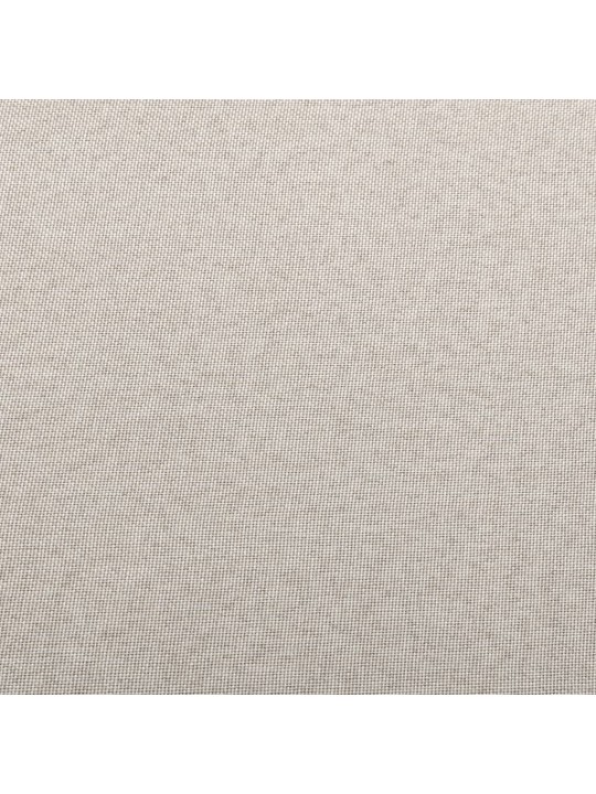 Dílčí středová pohovka s poduškou textil krémová