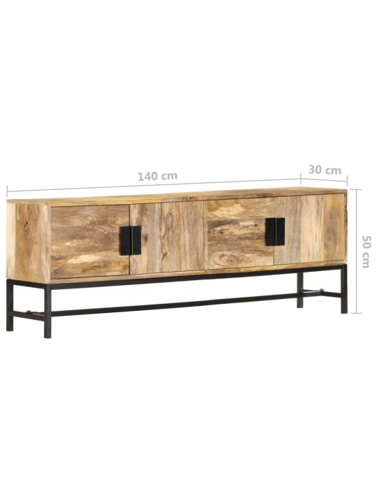 TV stolek 140 x 30 x 50 cm masivní mangovníkové dřevo