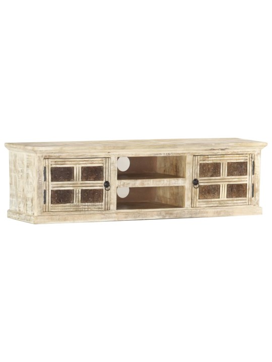 TV stolek 130 x 30 x 36 cm masivní mangovníkové dřevo