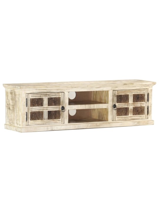 TV stolek 130 x 30 x 36 cm masivní mangovníkové dřevo