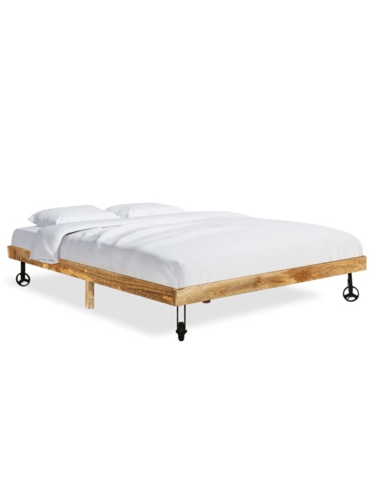 Rám postele masivní mangovníkové dřevo 200 x 200 cm