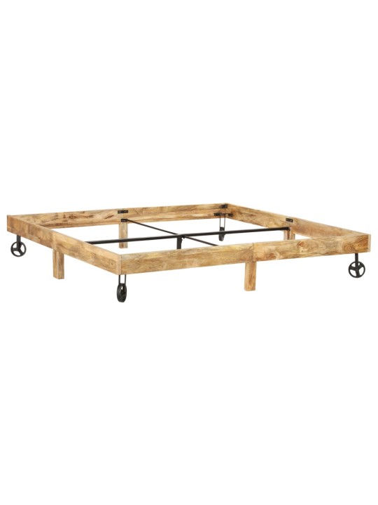Rám postele masivní mangovníkové dřevo 200 x 200 cm