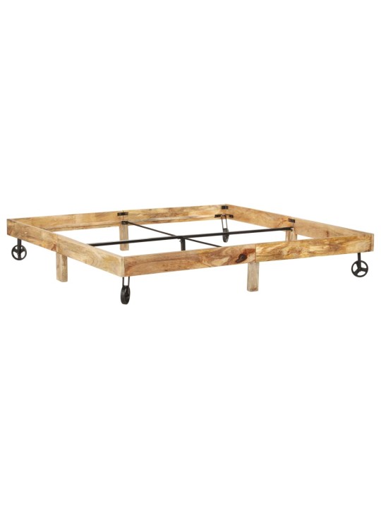 Rám postele masivní mangovníkové dřevo 200 x 200 cm