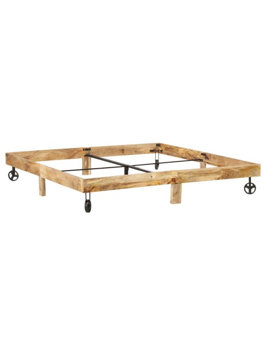 Rám postele masivní mangovníkové dřevo 200 x 200 cm