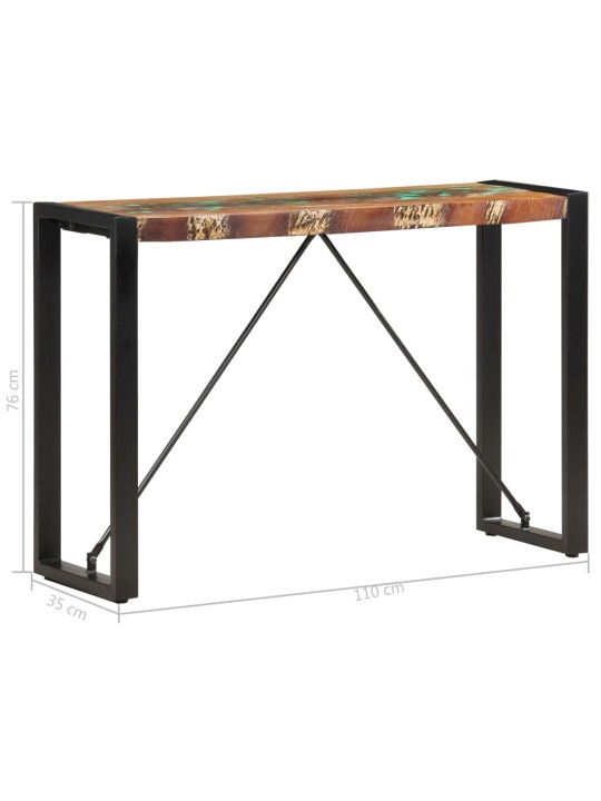 Konzolový stolek 110 x 35 x 76 cm masivní recyklované dřevo