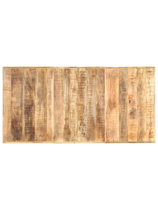 Jídelní stůl 180 x 90 x 76 cm masivní hrubé mangovníkové dřevo