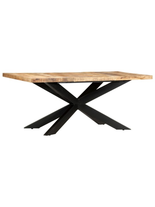 Jídelní stůl 180 x 90 x 76 cm masivní hrubé mangovníkové dřevo