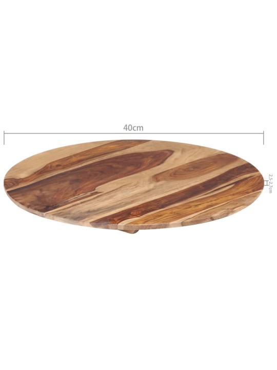 Stolní deska masivní akáciové dřevo kulatá 25–27 mm 40 cm