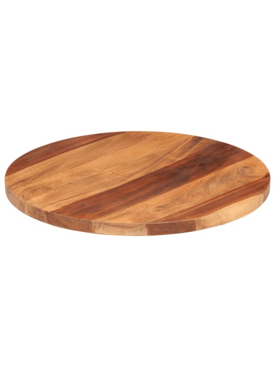 Stolní deska masivní akáciové dřevo kulatá 25–27 mm 50 cm