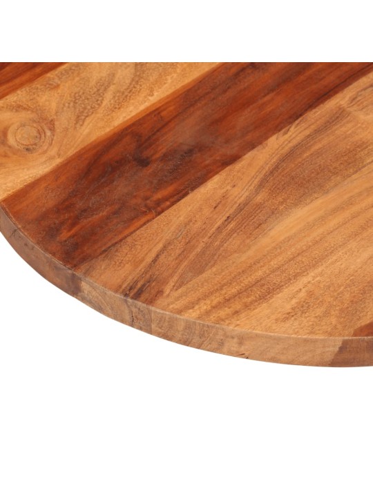 Stolní deska masivní akáciové dřevo kulatá 25–27 mm 50 cm