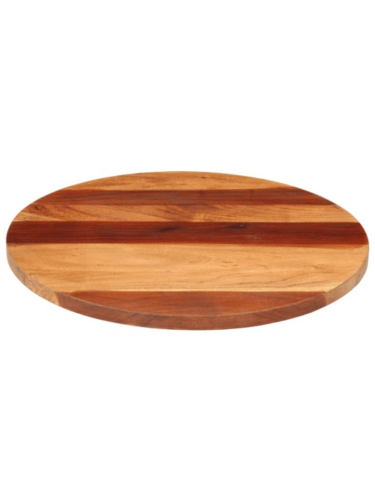 Stolní deska masivní akáciové dřevo kulatá 25–27 mm 60 cm