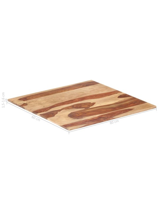 Stolní deska masivní akáciové dřevo 15–16 mm 60 x 60 cm