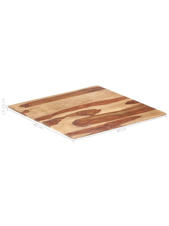Stolní deska masivní akáciové dřevo 15–16 mm 80 x 80 cm