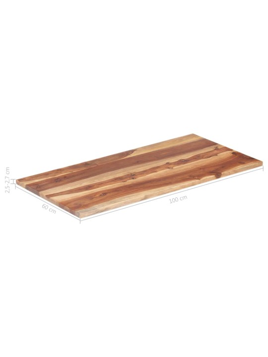 Stolní deska masivní akáciové dřevo 25–27 mm 60 x 100 cm