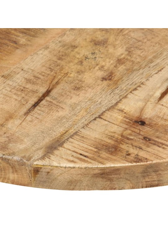 Stolní deska masivní mangovníkové dřevo kulatá 25–27 mm 50 cm