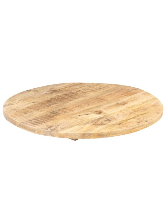 Stolní deska masivní mangovníkové dřevo kulatá 25–27 mm 70 cm