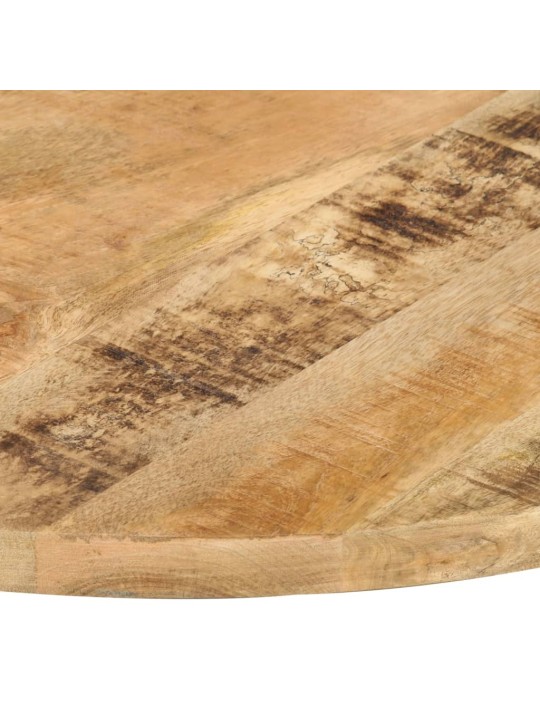 Stolní deska masivní mangovníkové dřevo kulatá 25–27 mm 80 cm