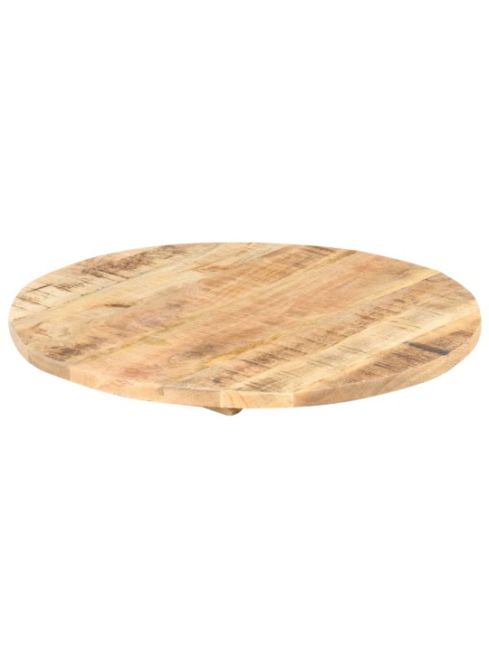 Stolní deska masivní mangovníkové dřevo kulatá 25–27 mm 80 cm