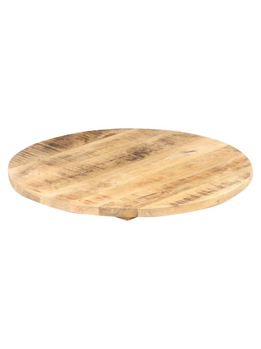 Stolní deska masivní mangovníkové dřevo kulatá 25–27 mm 80 cm