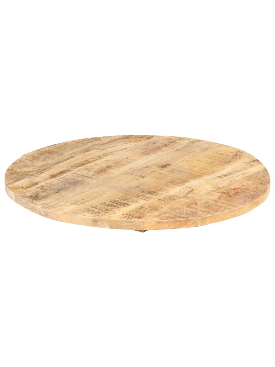 Stolní deska masivní mangovníkové dřevo kulatá 25–27 mm 80 cm