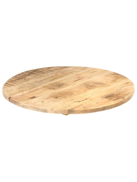 Stolní deska masivní mangovníkové dřevo kulatá 25–27 mm 80 cm