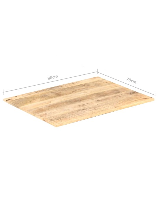 Stolní deska masivní mangovníkové dřevo 15–16 mm 90 x 70 cm