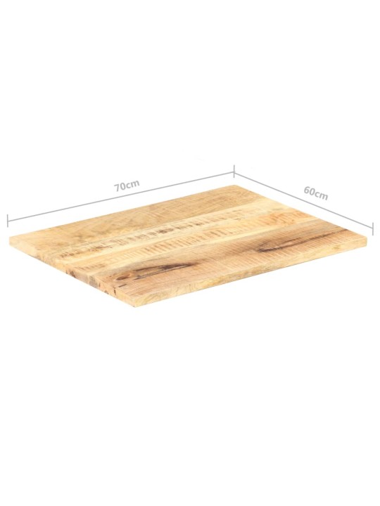 Stolní deska masivní mangovníkové dřevo 25–27 mm 70 x 60 cm