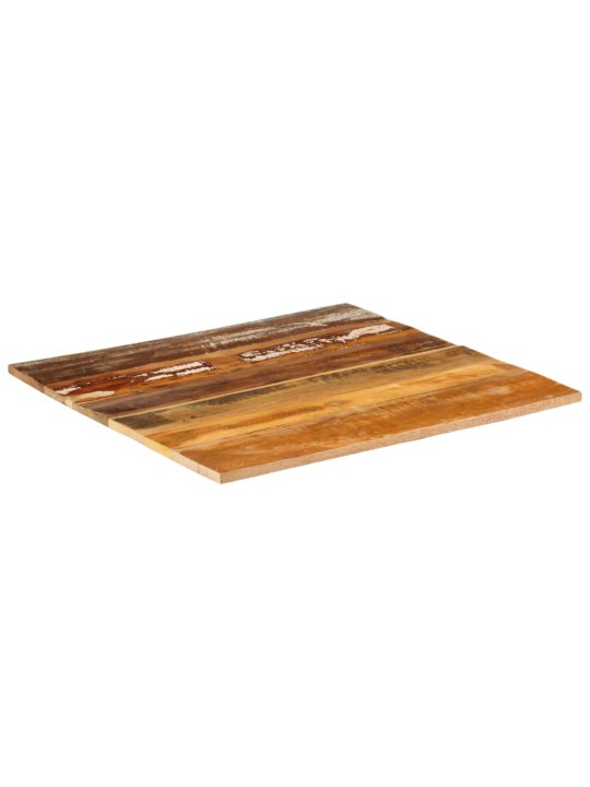 Čtvercová stolní deska 70 x 70 cm 15–16 mm recyklované dřevo