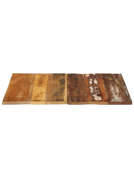 Čtvercová stolní deska 70 x 70 cm 15–16 mm recyklované dřevo