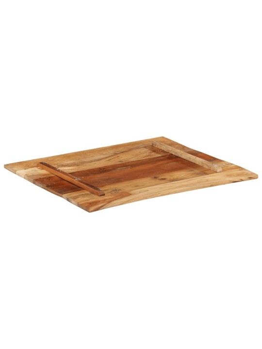 Obdélníková stolní deska 70 x 80 cm 15–16 mm recyklované dřevo