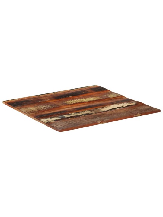 Hranatá stolní deska 80×80cm 15–16 mm masivní recyklované dřevo