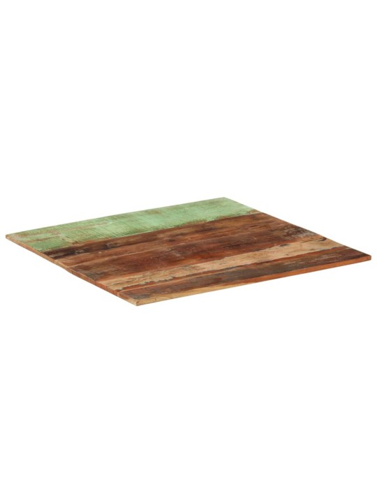 Hranatá stolní deska 80×80cm 15–16 mm masivní recyklované dřevo