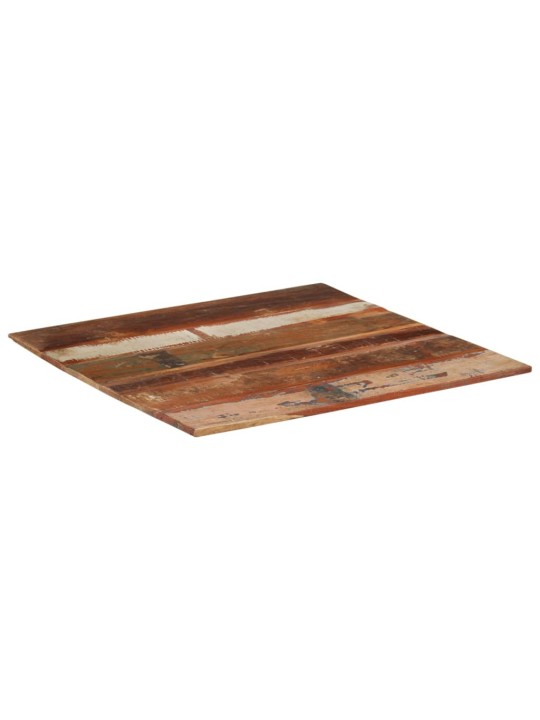 Hranatá stolní deska 80×80cm 15–16 mm masivní recyklované dřevo