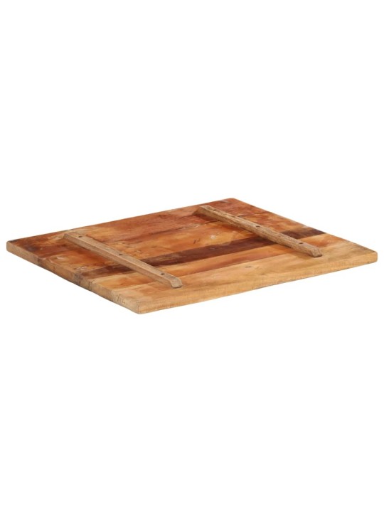 Obdélníková stolní deska 60×70 cm 25–27 mm recyklované dřevo