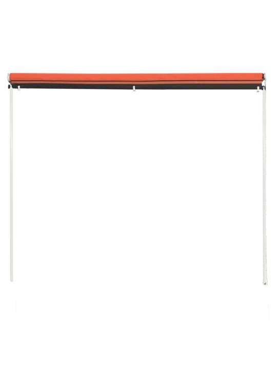 Zatahovací markýza 150 x 150 cm oranžovo-hnědá