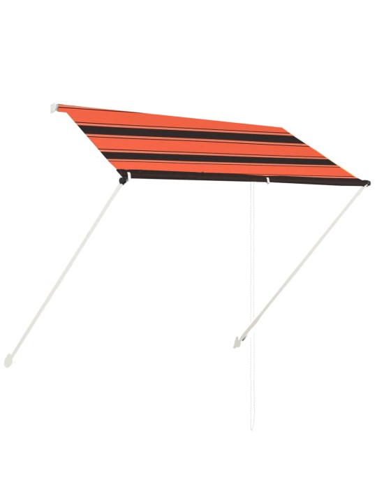 Zatahovací markýza 200 x 150 cm oranžovo-hnědá
