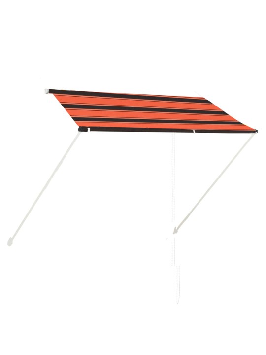 Zatahovací markýza 250 x 150 cm oranžovo-hnědá