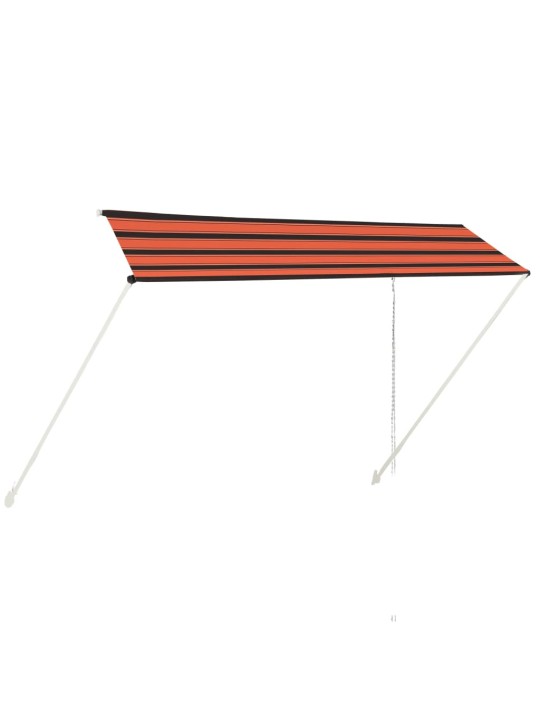 Zatahovací markýza 350 x 150 cm oranžovo-hnědá