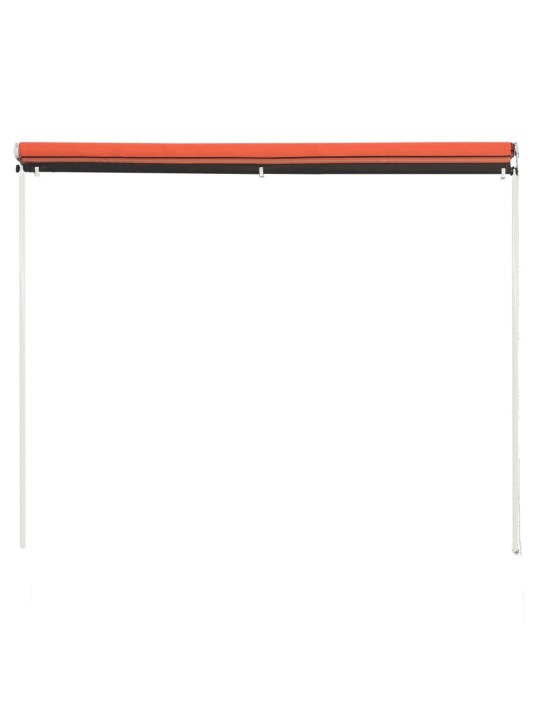 Zatahovací markýza 350 x 150 cm oranžovo-hnědá