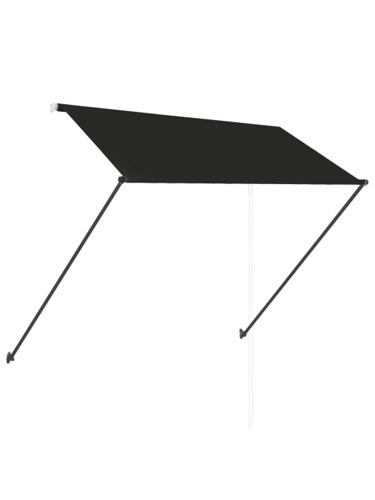Zatahovací markýza s LED 250 x 150 cm antracitová
