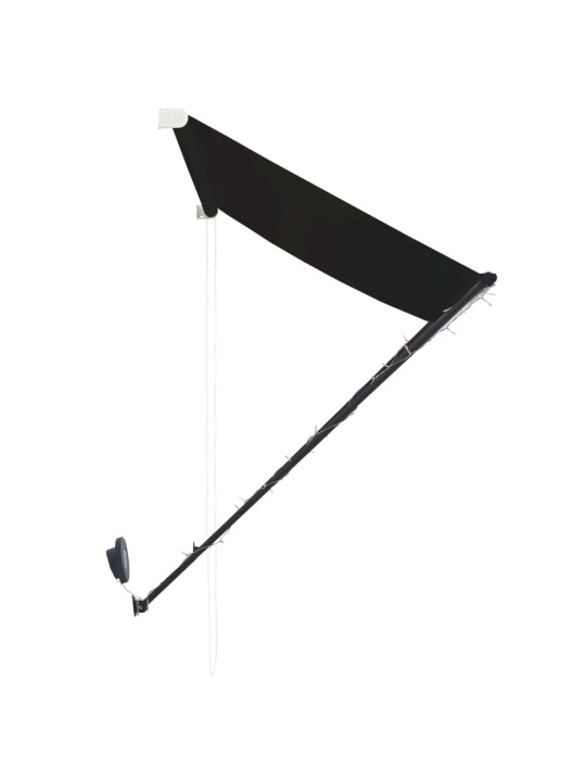 Zatahovací markýza s LED světlem 300 x 150 cm antracitová