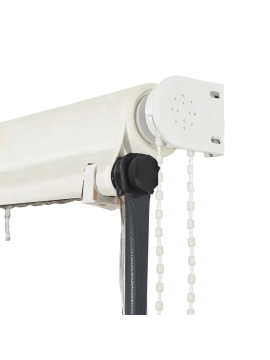 Zatahovací markýza s LED světlem 300 x 150 cm krémová