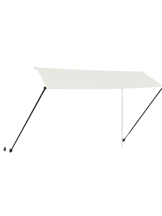 Zatahovací markýza s LED světlem 350 x 150 cm krémová