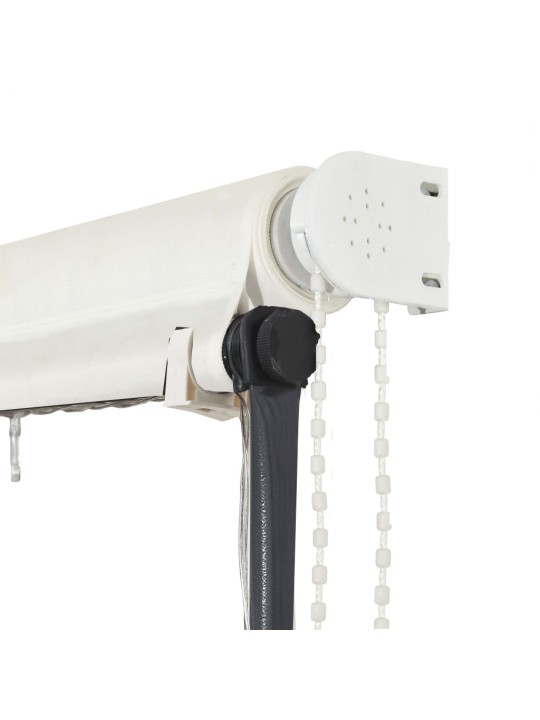 Zatahovací markýza s LED světlem 350 x 150 cm krémová