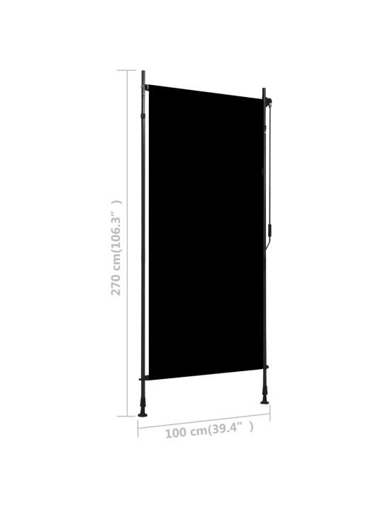 Venkovní roleta 100 x 270 cm antracitová
